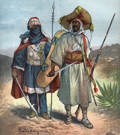 Tuaregit vuonna 1892. tekijältä Unknown artist