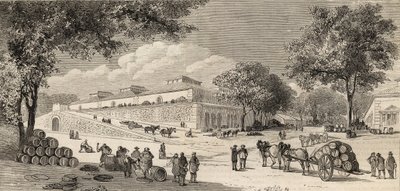 Viinivarasto Pariisissa vuonna 1861 - Rue de Languedoc ja Côte d