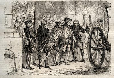 Damiensin hyökkäys (tammikuu 1757) - (Robert-Francois Damier tekijältä Unknown artist