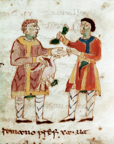 Kanan myyjä (Pienoismalli, 800-luku) tekijältä Unknown artist
