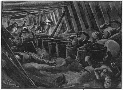 Saint-Etiennen katastrofi 3. heinäkuuta tekijältä Unknown artist