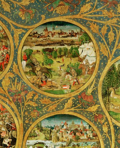 Babenbergin markiisien ja herttuoiden, "Ostarrichin" ensimmäisten hallitsijoiden, sukupuu. tekijältä Unknown Artist