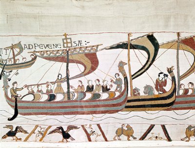 William I Valloittajan (1027 - 1087) laivasto matkalla Englantiin - Bayeux