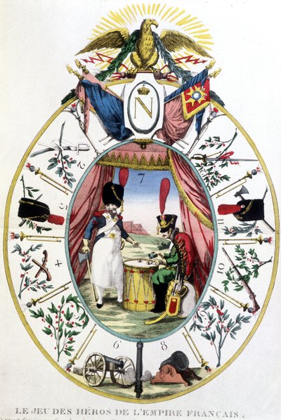 Ranskan imperiumin sankarien peli, deb. 1800-luvulla tekijältä Unknown artist