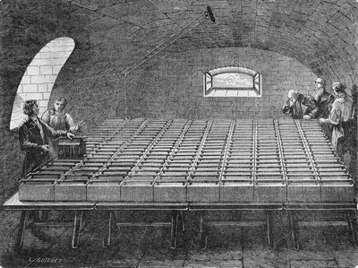 Humphry Davylle vuonna 1807 rakennettu suuri kasa Hyde Wollastonia. Teoksessa ”Album de la Science”, Editions Jouvet tekijältä Unknown artist