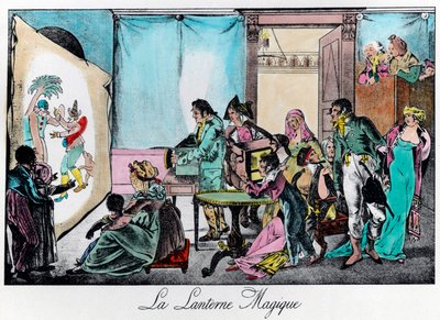 Maaginen lyhty. 1800-luvun kaiverrus. Yksityinen kokoelma. tekijältä Unknown artist