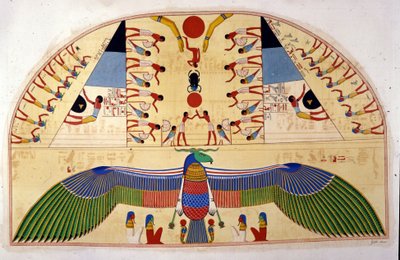 Chnuphisin henki - Ippolito Rosellinin (Rossellini) "" Egyptin ja Ylä-Nubian muistomerkit" -kirjassa. tekijältä Unknown artist