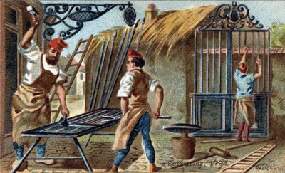 Lukkosepän ammatti vuonna 1793. tekijältä Unknown artist