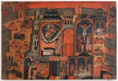 Uudistumisen viikko. Jerusalemin pyhiinvaeltajien muistokangas tekijältä Unknown artist