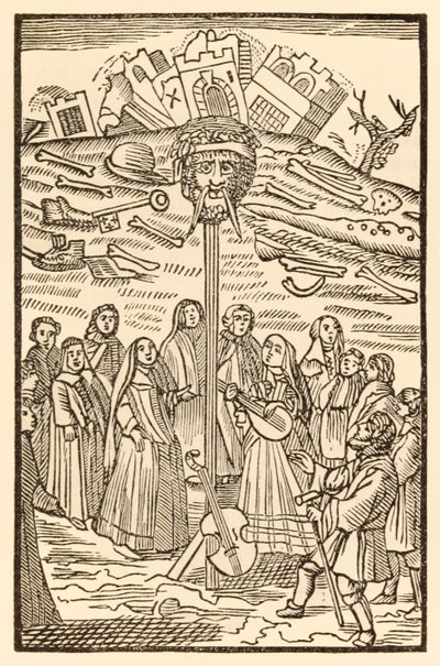 Tho Doubting Castle puretaan, ja jättiläinen epätoivo on menettänyt päänsä pyhiinvaeltajien edistymisestä tästä maailmasta, tulevaan, John Bunyan (1628-1688) Christiana ja Mercy play mu tekijältä Unknown