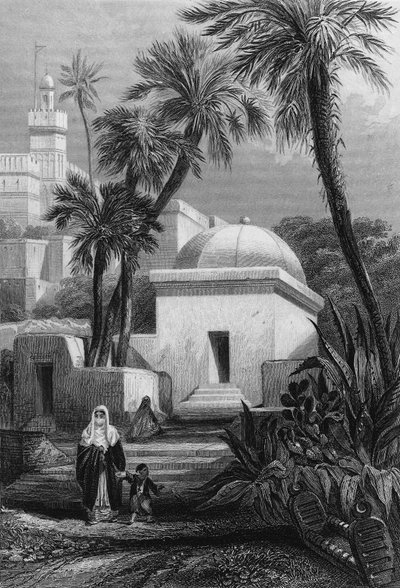 maurien asukkaiden haudat Algerin hautausmaalla Bab-el-Ouedissa tekijältä Unknown artist
