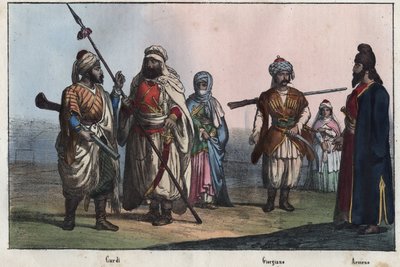 Perinteiset kurdipuvut - Georgia - Armenia - tekijältä Unknown artist