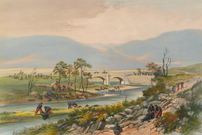Traktirin silta Tchernayan taistelun jälkeen, 1855 tekijältä Unknown