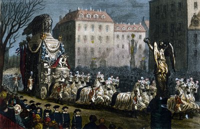 Napoleon I:n (1769-1821) tuhkan kuljetus Courbevoieen (Hauts-de-Seine), 15. joulukuuta tekijältä Unknown artist