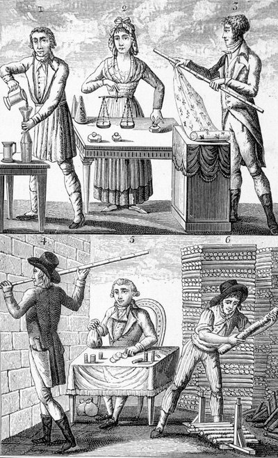 Uusien painojen ja mittojen käyttö vuonna 1795. tekijältä Unknown artist