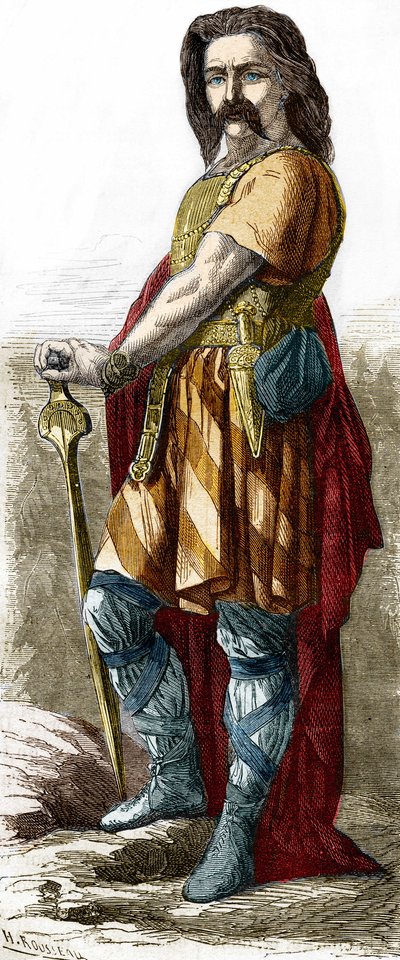 Vercingetorix (n. 72-46 eKr.), Gallialainen päällikkö. tekijältä Unknown artist