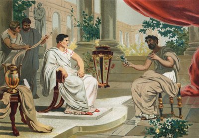 Vespasianus (latinaksi Titus Flavius Vespasianus) Plinius vanhimman kanssa. kuuluisan hombres y Mujeresin jälkeen. Barcelona 1877. Plinius Vanhin (23-79) - tekijältä Unknown artist