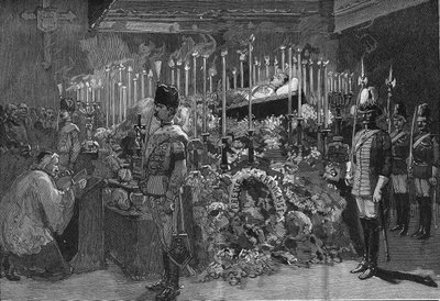 Wien 1889: Habsburgin arkkiherttua Rudolfin (1858 - 1889) palava kappeli tekijältä Unknown artist