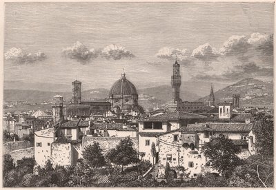 Näkymä Firenzeen XIX-luvulla tekijältä Unknown