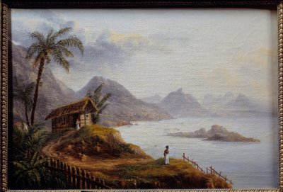Näkymä Martiniquelle. Anonyymi maalaus tekijältä Unknown artist