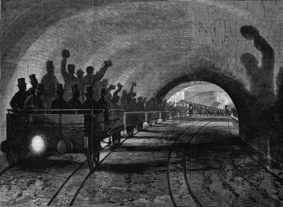 Näkymä Lontoon Metropolitanille. Kaiverrus tekijältä Unknown artist