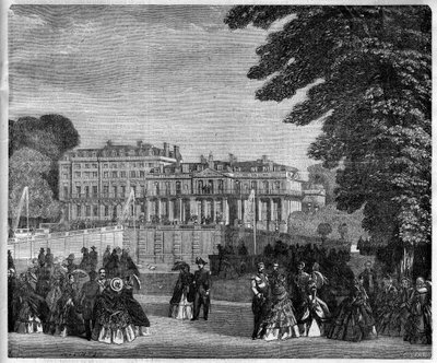 Näkymä Saint Cloud Palacesta (Saint Cloud) vuonna 1868 tekijältä Unknown artist