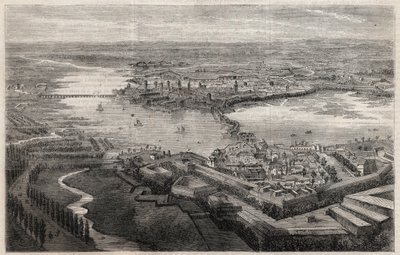 Näkymä Mantovan kaupungista (Mantova, Mantua) 1800-luvulla tekijältä Unknown artist