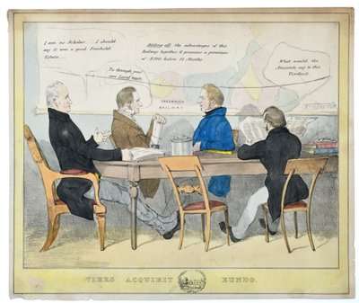 Vires Acquirit Eundo (Koraamme voimia matkallamme), n. 1835 (käsin värillinen litografia paperille) tekijältä Unknown artist