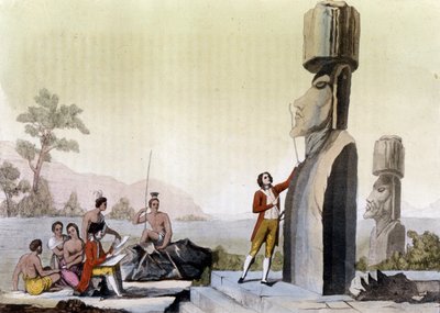 länsimaalaiset (mukaan lukien Jean-Francois Galaup, La Perousen kreivi (Jean Francois Laperouse tekijältä Unknown artist