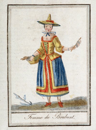 Nainen Brabantista (Belgia). tekijältä Unknown artist