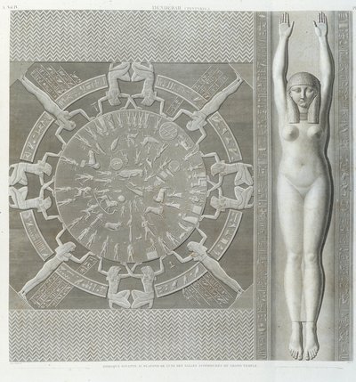 Zodiac kirjassa "" Kuvaus Egyptistä", Imperial Editions tekijältä Unknown artist