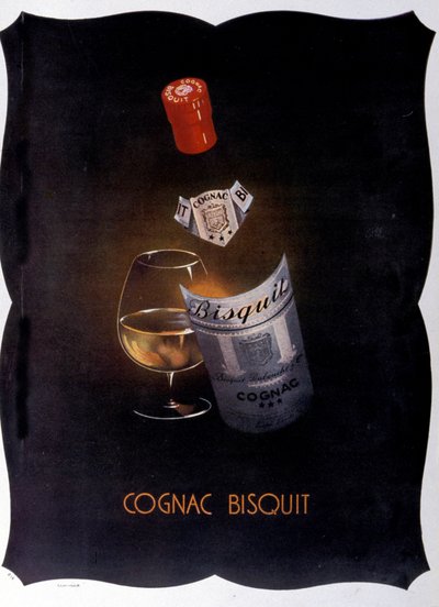 Cognac Bisquitin mainosjuliste. 1932. tekijältä Unknown artist