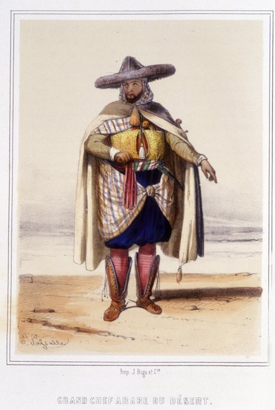 aavikon suuri arabikokki 1800-luvun jälkipuoliskolla. tekijältä Unknown artist