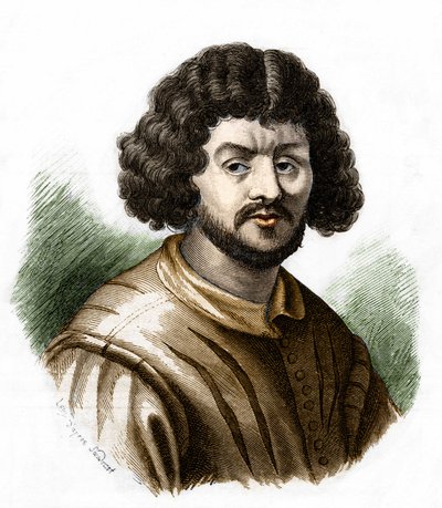 muotokuva Claude Gelleestä, nimeltään Lorrain (1600-1682), ranskalainen taidemaalari. tekijältä Unknown artist