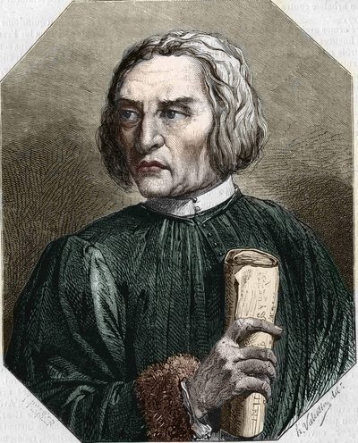 Jean de Gersonin muotokuva. Ranskalainen teologi (1363-1429). tekijältä Unknown artist