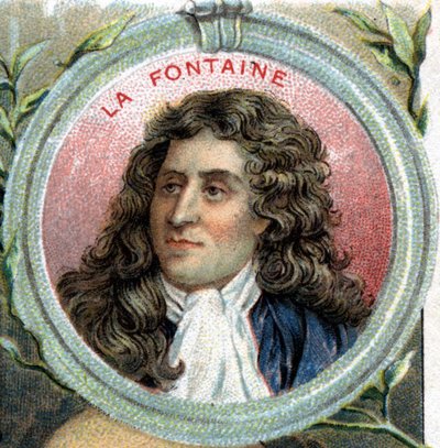 Jean de La Fontainen muotokuva. Ranskalainen kirjailija (1621 1695). tekijältä Unknown artist