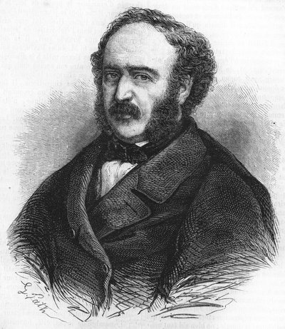 muotokuva ranskalaisesta poliitikosta Jules Simonista (1814-1896). tekijältä Unknown artist