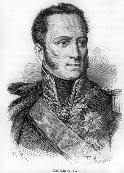 muotokuva Le Marquis de Caulaincourtista (1773-1827), Vicenzan herttuasta, ranskalaisesta kenraalista ja diplomaatista. tekijältä Unknown artist