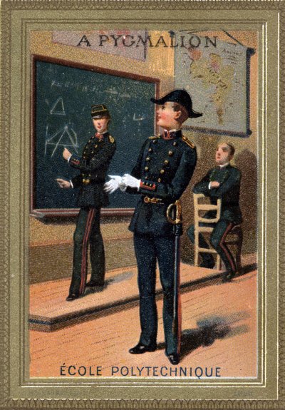 Ecole Polytechniquen opiskelijat. Kromolitografia. 1800-luvun loppu. tekijältä Unknown artist