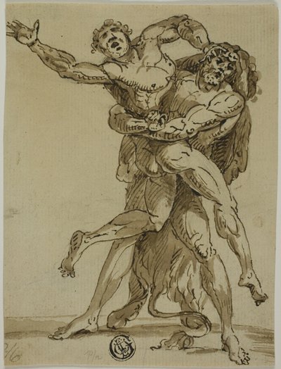 Herkules ja Antaeus tekijältä Unknown Italian
