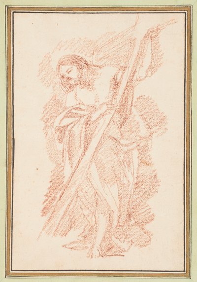 Piirros, Kristus seisoo, n. 1759-70 tekijältä Unknown artistUnknown artist
