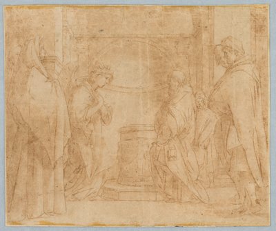 Piirros, kopio enkelin ilmoituksen jälkeen, 1538-1600. tekijältä Unknown artistUnknown artist