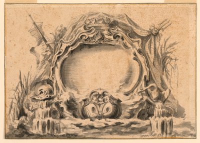 Piirustus, Kopio yhdestä fetes-julkaisusta, n. 1740. tekijältä Unknown artistUnknown artist