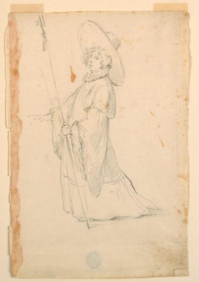 Piirustus, pukusuunnittelu: 1720, n. 1720. tekijältä Unknown artistUnknown artist