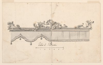 Piirustus, Katoksen harjaus (V: hahmoluonnoksia), n. 1750-75. tekijältä Unknown artistUnknown artist