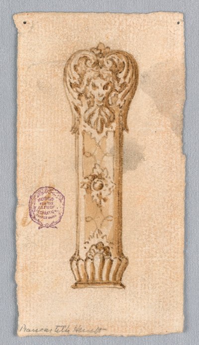 Piirustus, Design a Handle, 1700-1900-luku tekijältä Unknown artistUnknown artist