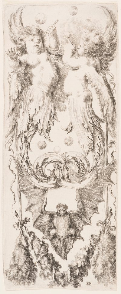 Vedos, Ornamentit tai groteskit (Groteskiornamentti), n. 1653. tekijältä Unknown artistUnknown artist