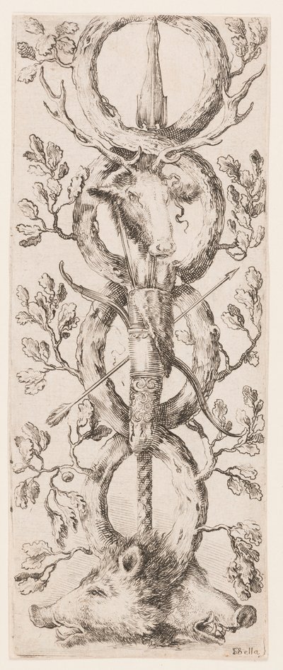 Vedos, Ornamentit tai groteskit (Groteskiornamentti), n. 1653. tekijältä Unknown artistUnknown artist