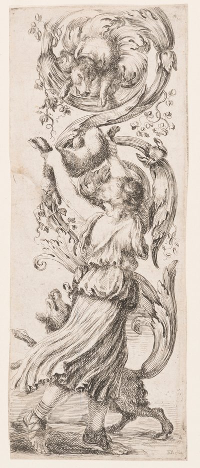 Vedos, Ornamentit tai groteskit (Groteskiornamentti), n. 1653. tekijältä Unknown artistUnknown artist