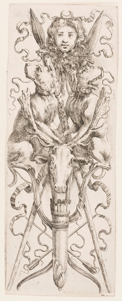 Vedos, Ornamentit tai groteskit (Groteskiornamentti), n. 1653. tekijältä Unknown artistUnknown artist